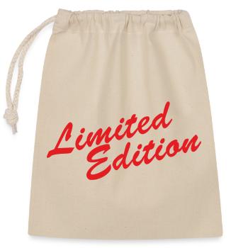 Limited Edition - Closable cotton gift bag (25x30cm) - nature - Front