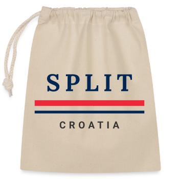 Split City Croatia - Closable cotton gift bag (25x30cm) - nature - Front