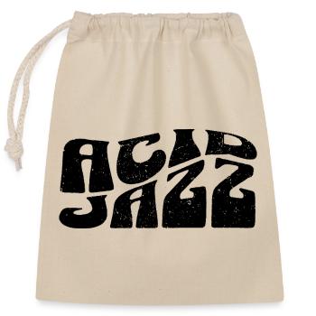 Acid Jazz - Closable cotton gift bag (25x30cm) - nature - Front