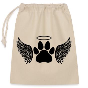 Pet memorial - Closable cotton gift bag (25x30cm) - nature - Front