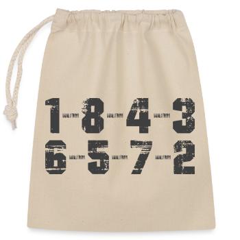 18436572 - V8 Engine Car Enthusiasts Mechanics - Closable cotton gift bag (25x30cm) - nature - Front