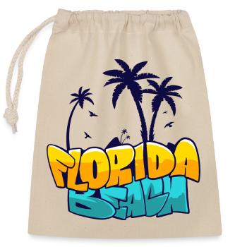 Florida USA Amerika - Verschließbarer Geschenkbeutel aus Baumwolle (25x30cm) - Natur - Vorne