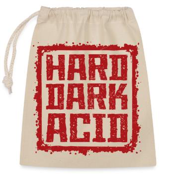 Hard Dark Acid - Closable cotton gift bag (25x30cm) - nature - Front