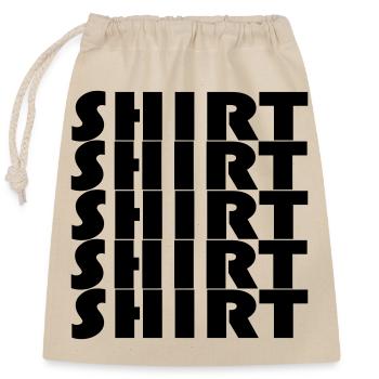 CHEMISE BAUHAUS - Sac cadeau en coton avec cordon (25 x 30 cm) - nature - Devant