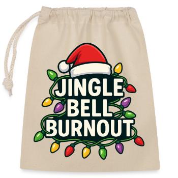 Jingle Bells, Burnout, Christmas, Subtle Humbu - Closable cotton gift bag (25x30cm) - nature - Front