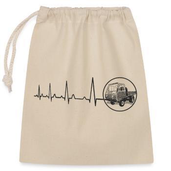 Heartbeat Multicar M25 DDR Moped Truck Technologie - Sac cadeau en coton avec cordon (25 x 30 cm) - nature - Devant