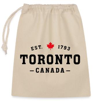 Toronto Canada - Verschließbarer Geschenkbeutel aus Baumwolle (25x30cm) - Natur - Vorne