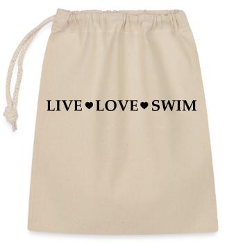 Natation Sports nautiques - Sac cadeau en coton avec cordon (25 x 30 cm) - nature - Devant
