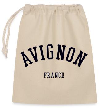 Avignon France Frankreich - Closable cotton gift bag (25x30cm) - nature - Front