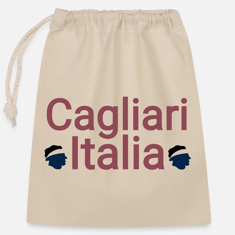 Cagliari  - Verschließbarer Geschenkbeutel aus Baumwolle (25x30cm) - Natur