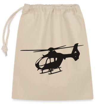 EC-135 - Helicopter - Closable cotton gift bag (25x30cm) - nature - Front