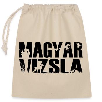Jagdhund Magyar Viszla - Verschließbarer Geschenkbeutel aus Baumwolle (25x30cm) - Natur - Vorne