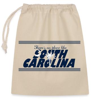 South Carolina Palm - Verschließbarer Geschenkbeutel aus Baumwolle (25x30cm) - Natur - Vorne