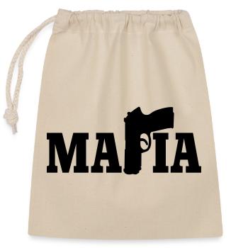 Mafia - Verschließbarer Geschenkbeutel aus Baumwolle (25x30cm) - Natur - Vorne