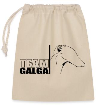 TEAM Galga Chien Chien Galgo Español Wilsigns - Sac cadeau en coton avec cordon (25 x 30 cm) - nature - Devant