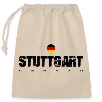German Flag Circle Emblem - Closable cotton gift bag (25x30cm) - nature - Front