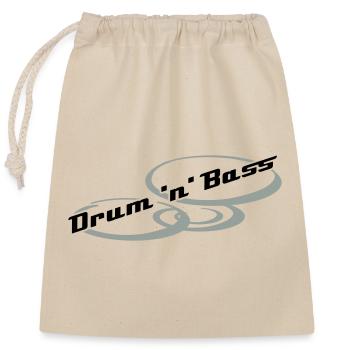 Drum 'n' Bass Design - Sac cadeau en coton avec cordon (25 x 30 cm) - nature - Devant