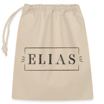 ELIAS in Context - Closable cotton gift bag (25x30cm) - nature - Front