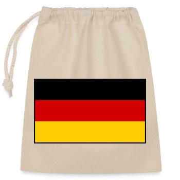 Drapeau de l’Allemagne - Sac cadeau en coton avec cordon (25 x 30 cm) - nature - Devant