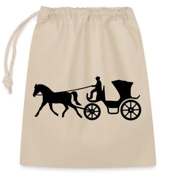 coach - Closable cotton gift bag (25x30cm) - nature - Front