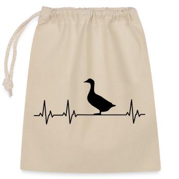 Duck - Ducks - Duck Breeder - Love - Closable cotton gift bag (25x30cm) - nature - Front