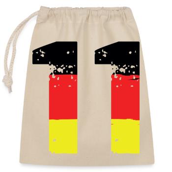 11 Number Germany Jersey - Closable cotton gift bag (25x30cm) - nature - Front
