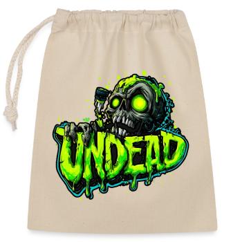 Mort-vivant - Sac cadeau en coton avec cordon (25 x 30 cm) - nature - Devant