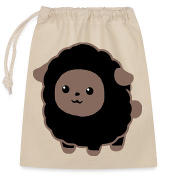 black sheep - Closable cotton gift bag (25x30cm) - nature - Front