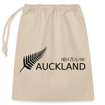 City of Sails Auckland New Zealand - Closable cotton gift bag (25x30cm) - nature - Front