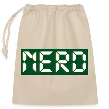 Nerd - Closable cotton gift bag (25x30cm) - nature - Front