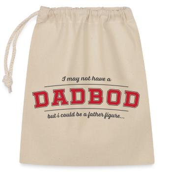 Dad Bod Vaterfigur Wortspiel Tee (Farbe wechseln!) - Verschließbarer Geschenkbeutel aus Baumwolle (25x30cm) - Natur - Vorne