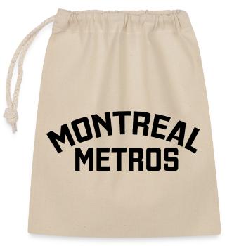 Montreal Metros - Closable cotton gift bag (25x30cm) - nature - Front