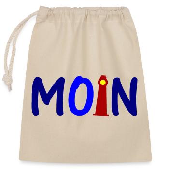 Moin Friesland - Closable cotton gift bag (25x30cm) - nature - Front