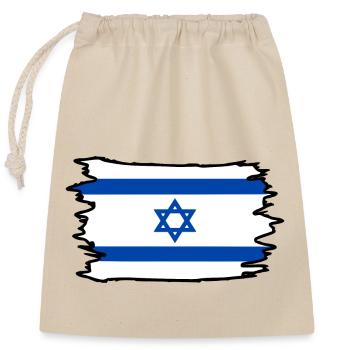 Israel - Sac cadeau en coton avec cordon (25 x 30 cm) - nature - Devant