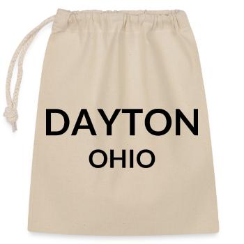 Dayton Ohio USA - Verschließbarer Geschenkbeutel aus Baumwolle (25x30cm) - Natur - Vorne