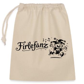 Friperie - Sac cadeau en coton avec cordon (25 x 30 cm) - nature - Devant