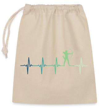 Archery Archery Heartbeat - Closable cotton gift bag (25x30cm) - nature - Front