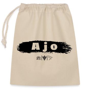 Ajo - Closable cotton gift bag (25x30cm) - nature - Front