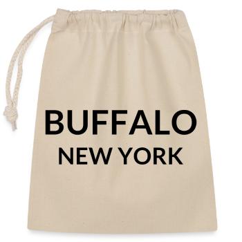 Buffalo New York USA - Verschließbarer Geschenkbeutel aus Baumwolle (25x30cm) - Natur - Vorne