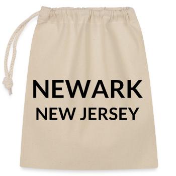 Newark New Jersey USA - Verschließbarer Geschenkbeutel aus Baumwolle (25x30cm) - Natur - Vorne