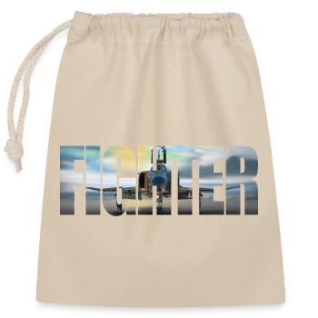 Fighter F-4 Phantom - Closable cotton gift bag (25x30cm) - nature - Front