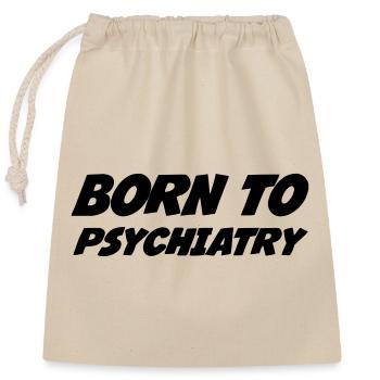 Psychologue / Psychiatre / Travail / Psychanalyste - Sac cadeau en coton avec cordon (25 x 30 cm) - nature - Devant