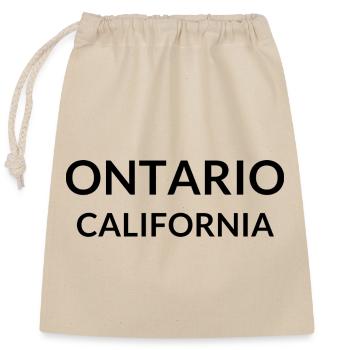 Ontario California USA - Verschließbarer Geschenkbeutel aus Baumwolle (25x30cm) - Natur - Vorne