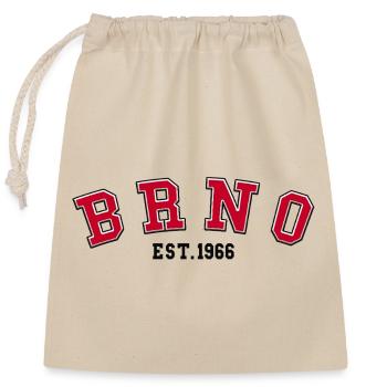 Brno Est. 1966 - Closable cotton gift bag (25x30cm) - nature - Front