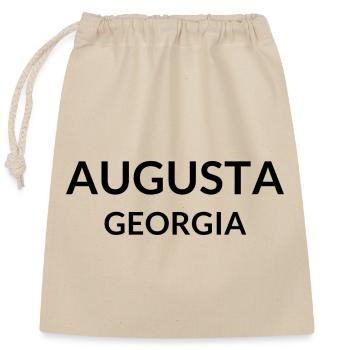 Augusta Georgia USA - Verschließbarer Geschenkbeutel aus Baumwolle (25x30cm) - Natur - Vorne