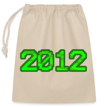 2012 2012 - Sac cadeau en coton avec cordon (25 x 30 cm) - nature - Devant