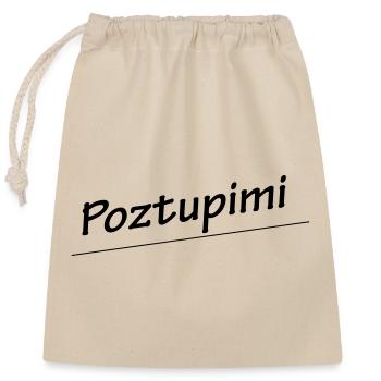 poztupimi - Closable cotton gift bag (25x30cm) - nature - Front