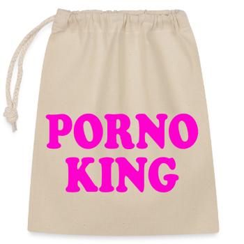 Porno king - Sac cadeau en coton avec cordon (25 x 30 cm) - nature - Devant