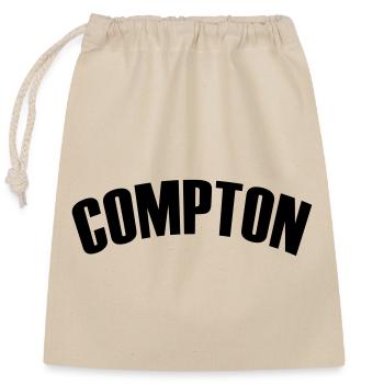 compton shirt - Verschließbarer Geschenkbeutel aus Baumwolle (25x30cm) - Natur - Vorne