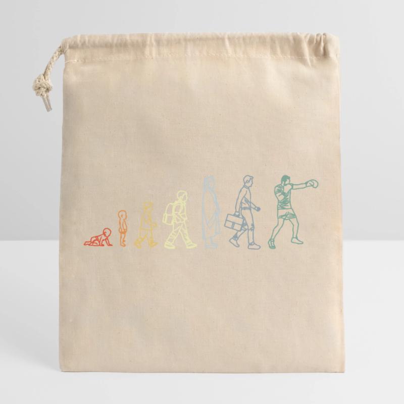 Vintage Boxes Evolution Closable cotton gift bag (25x30cm)